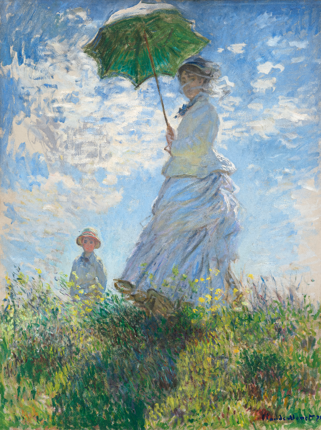 Mulher com Sombrinha (1875) de Monet