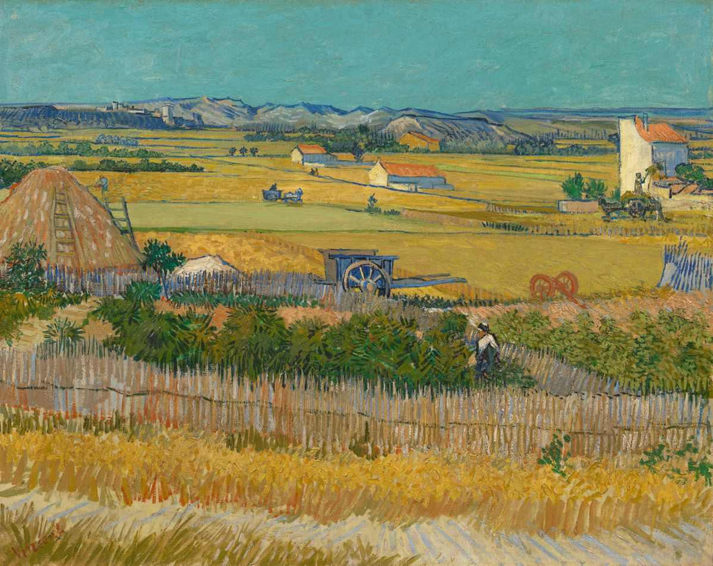 A Colheita (1888) de Vincent van Gogh