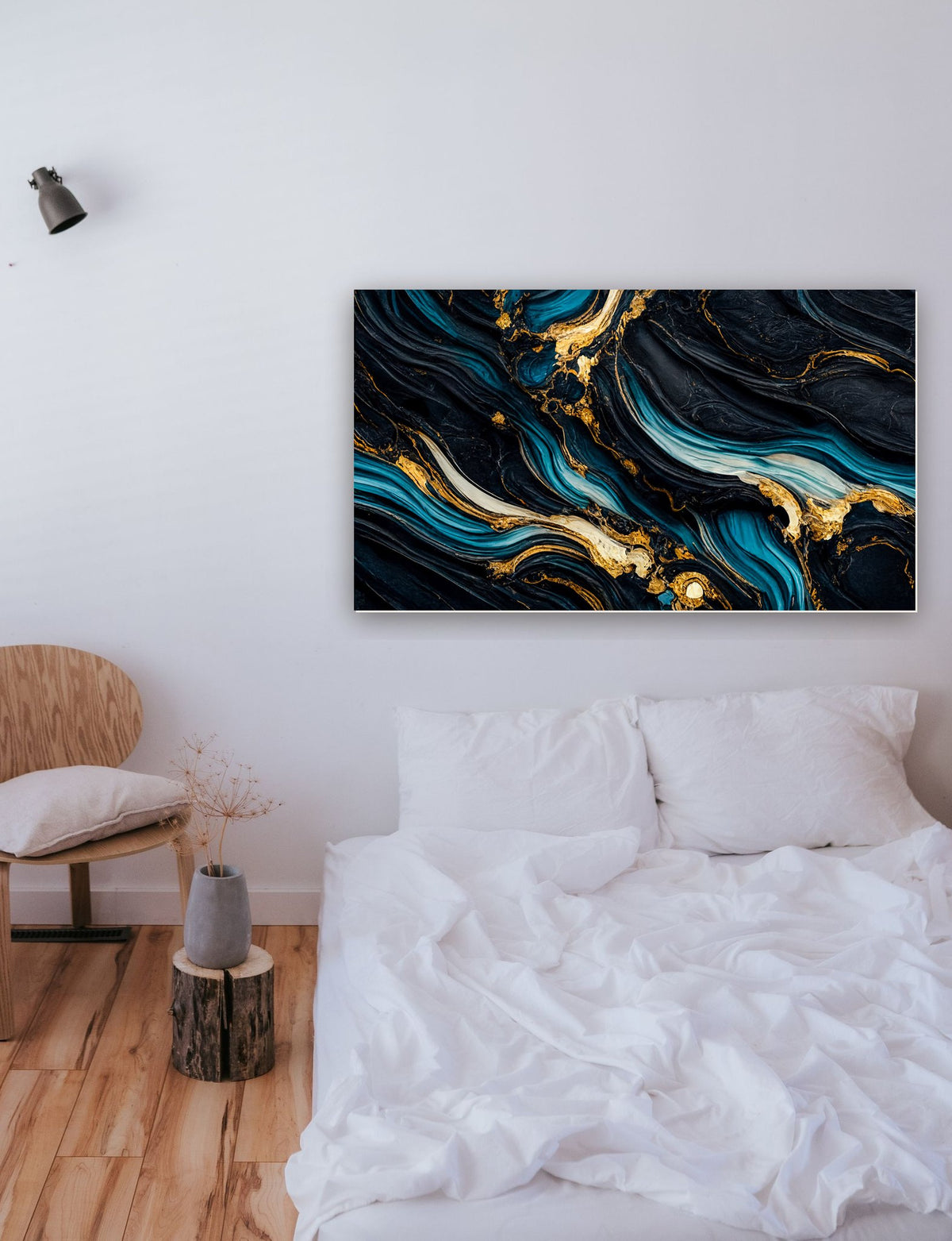 Abstrato 34 na parede de um quarto