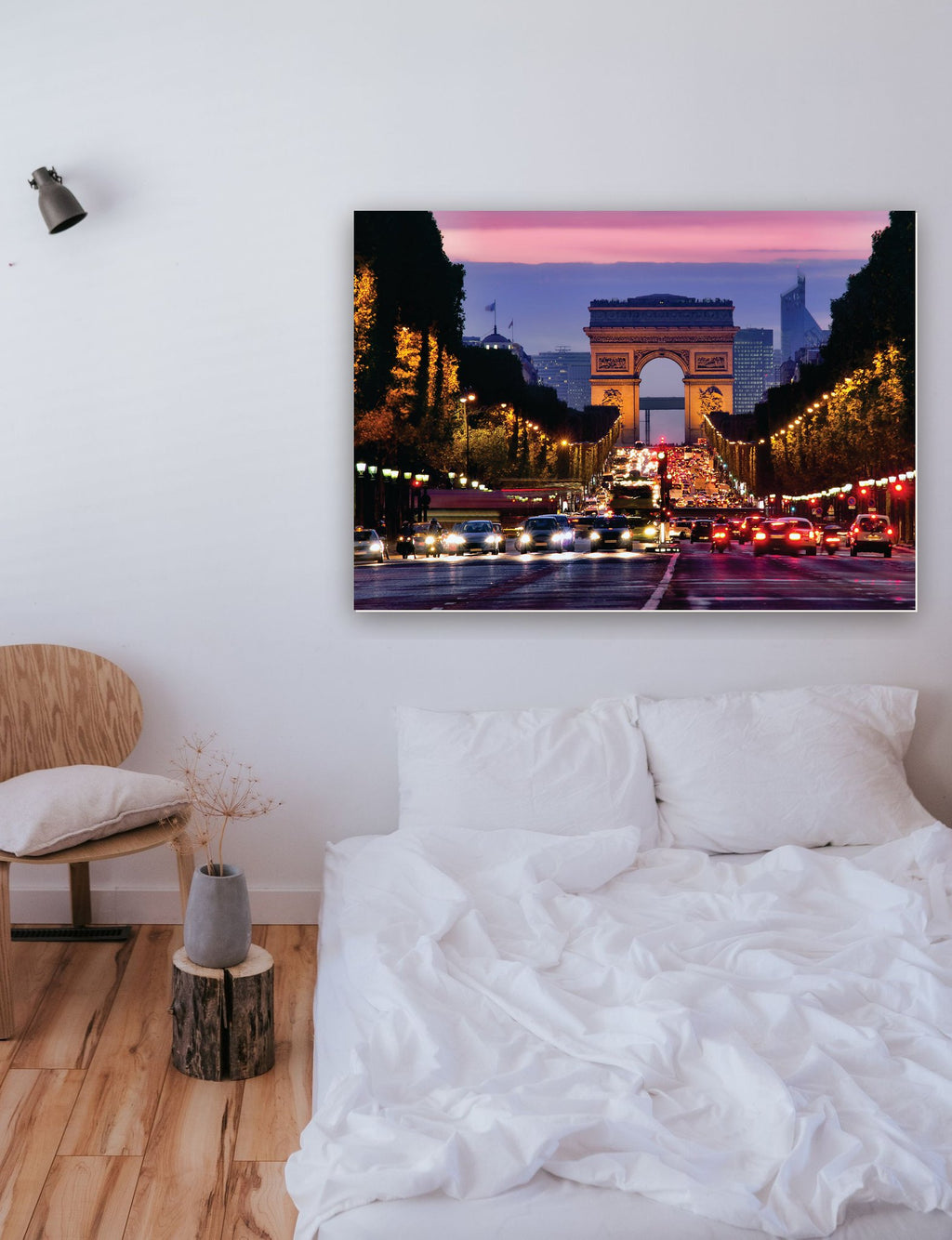 Arco do Triunfo em Paris, França na parede de um quarto