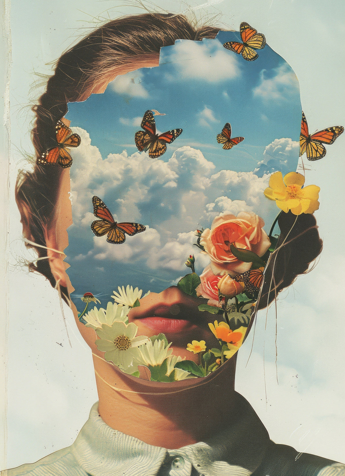 Arte Surrealista Woman in the Sky