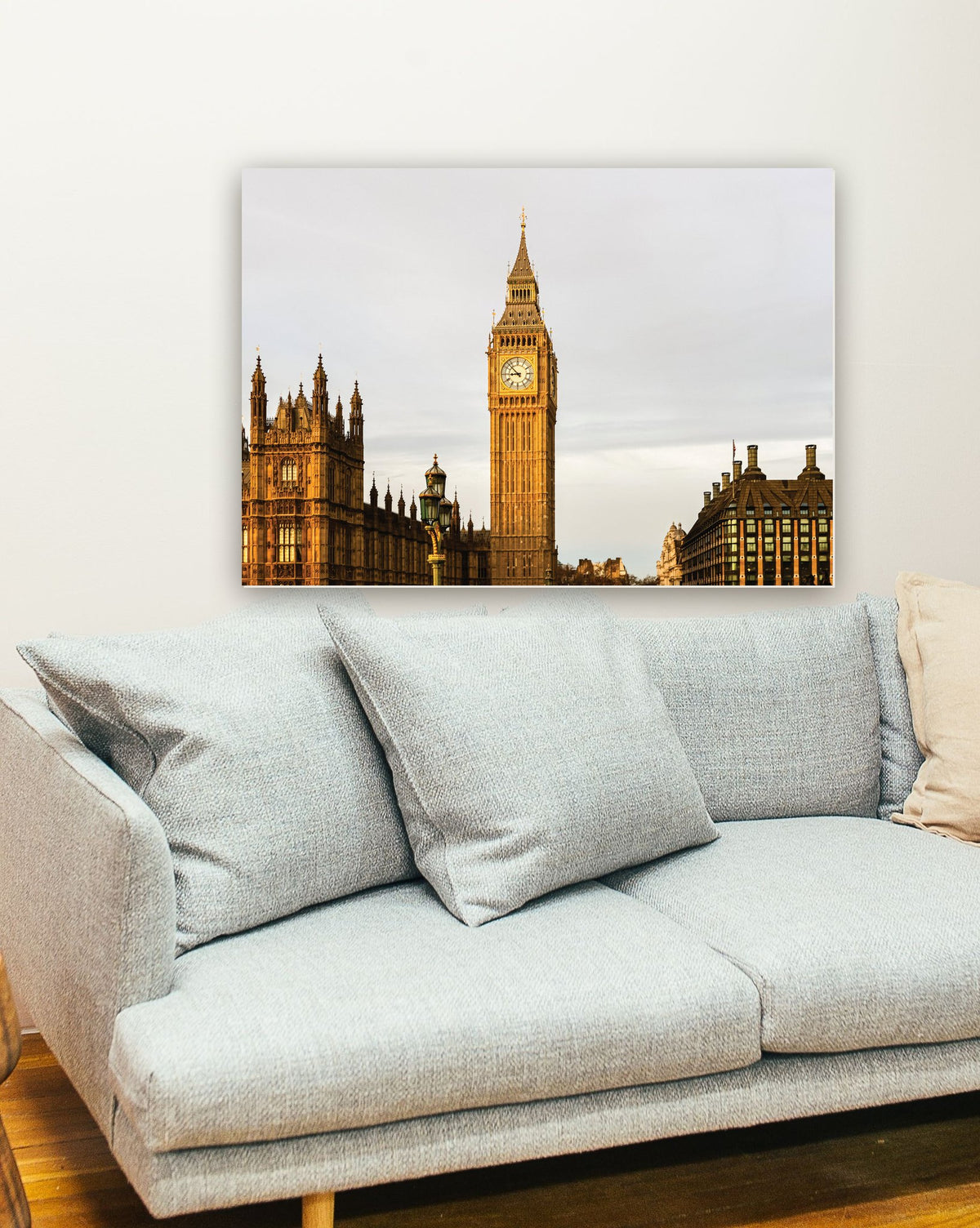 Big Ben Elizabeth Tower, Londres na parede de uma sala