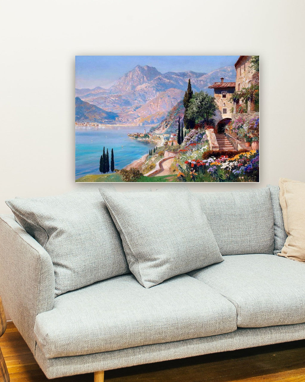 Capri de Alois Arnegger na parede de uma sala