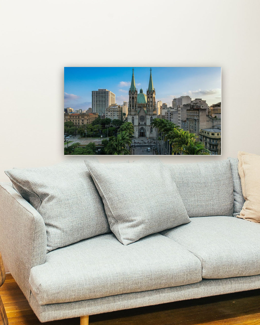 Catedral Metropolitana, São Paulo, Brasil na parede de uma sala