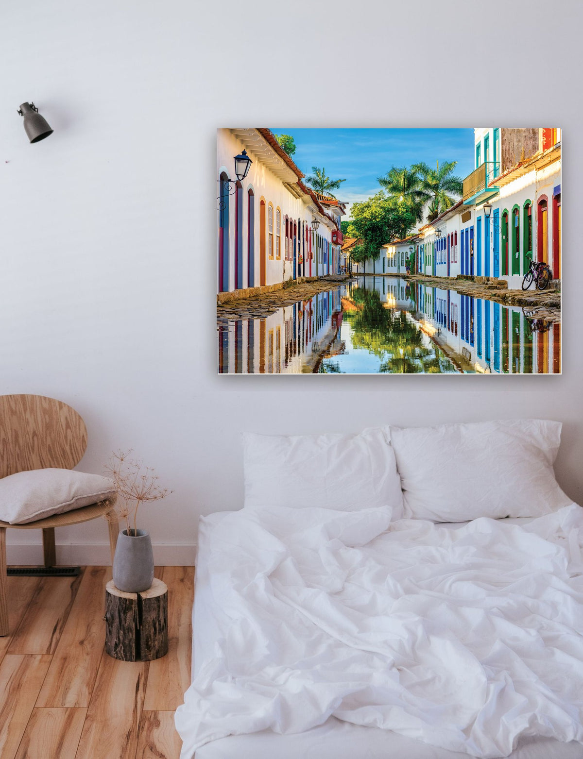 Centro histórico de Paraty, Rio de Janeiro, Brasil na parede de um quarto