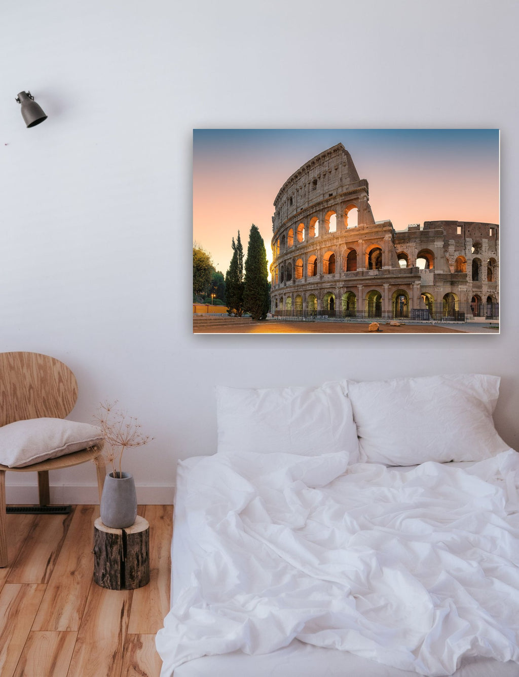 Coliseu ao nascer do sol, Roma, Itália na parede de um quarto