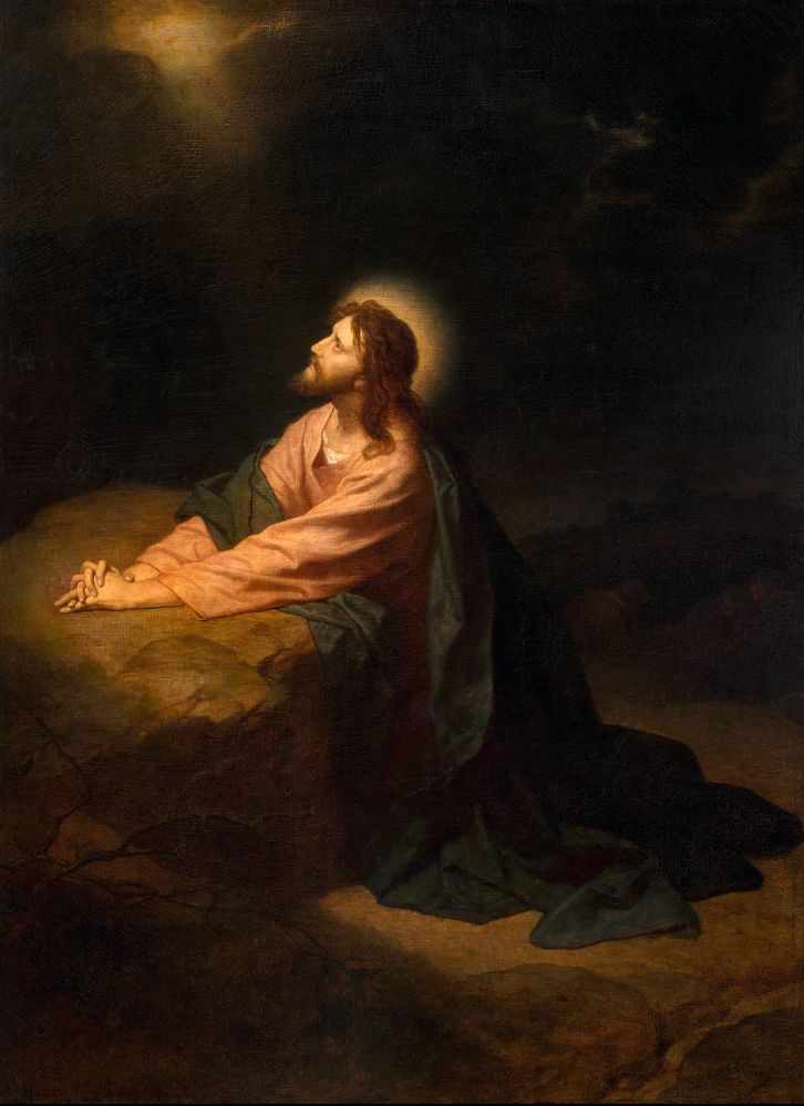 Cristo no Jardim do Getsêmani (1890) de Heinrich Hofmann