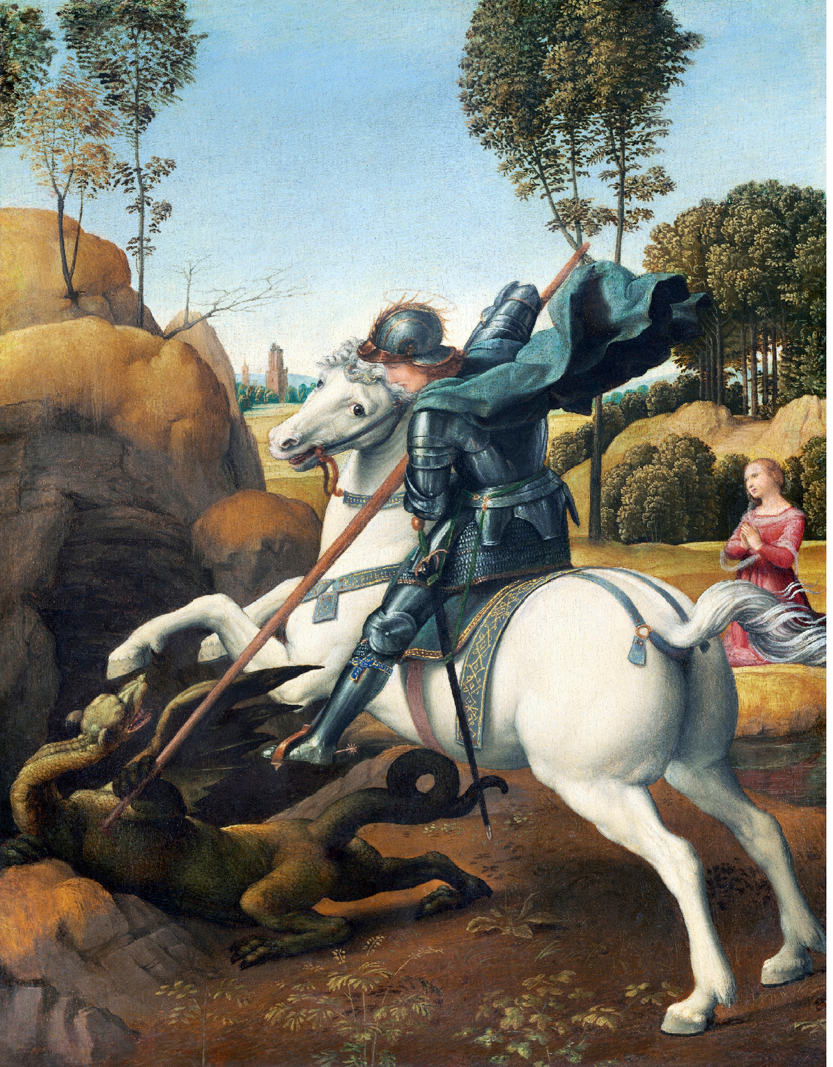 São Jorge e o Dragão de Raffaello Sanzio