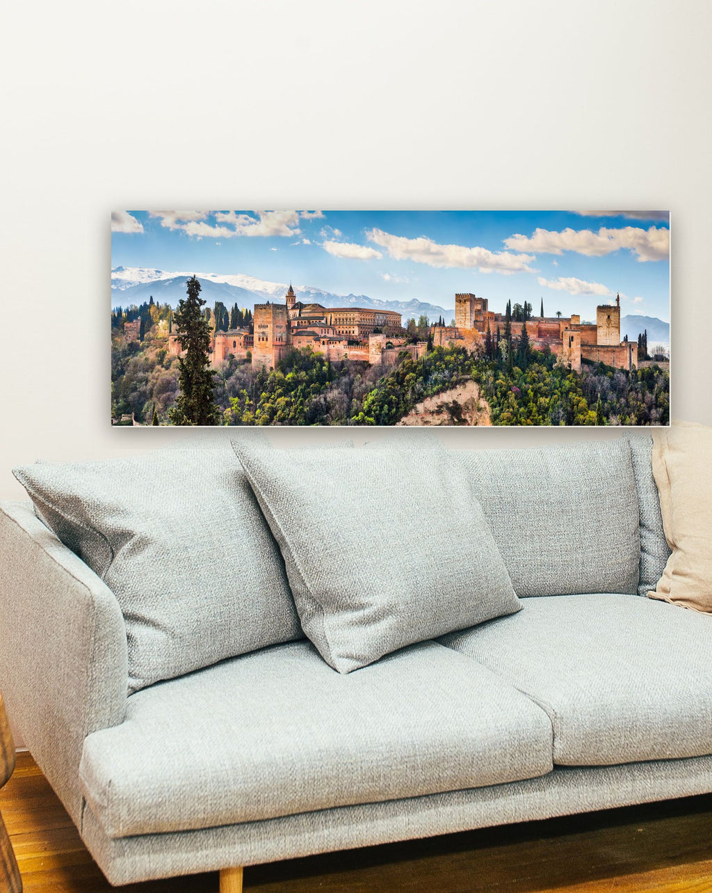 Granada, Andaluzia, Espanha na parede de uma sala