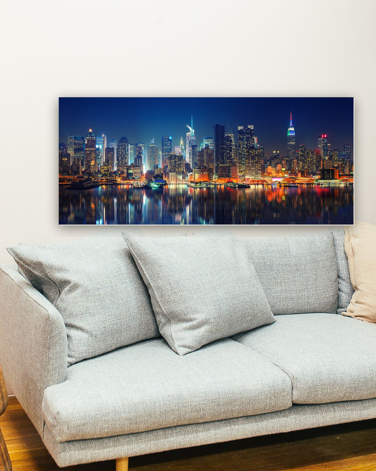 Manhattan, Nova York, EUA na parede de uma sala