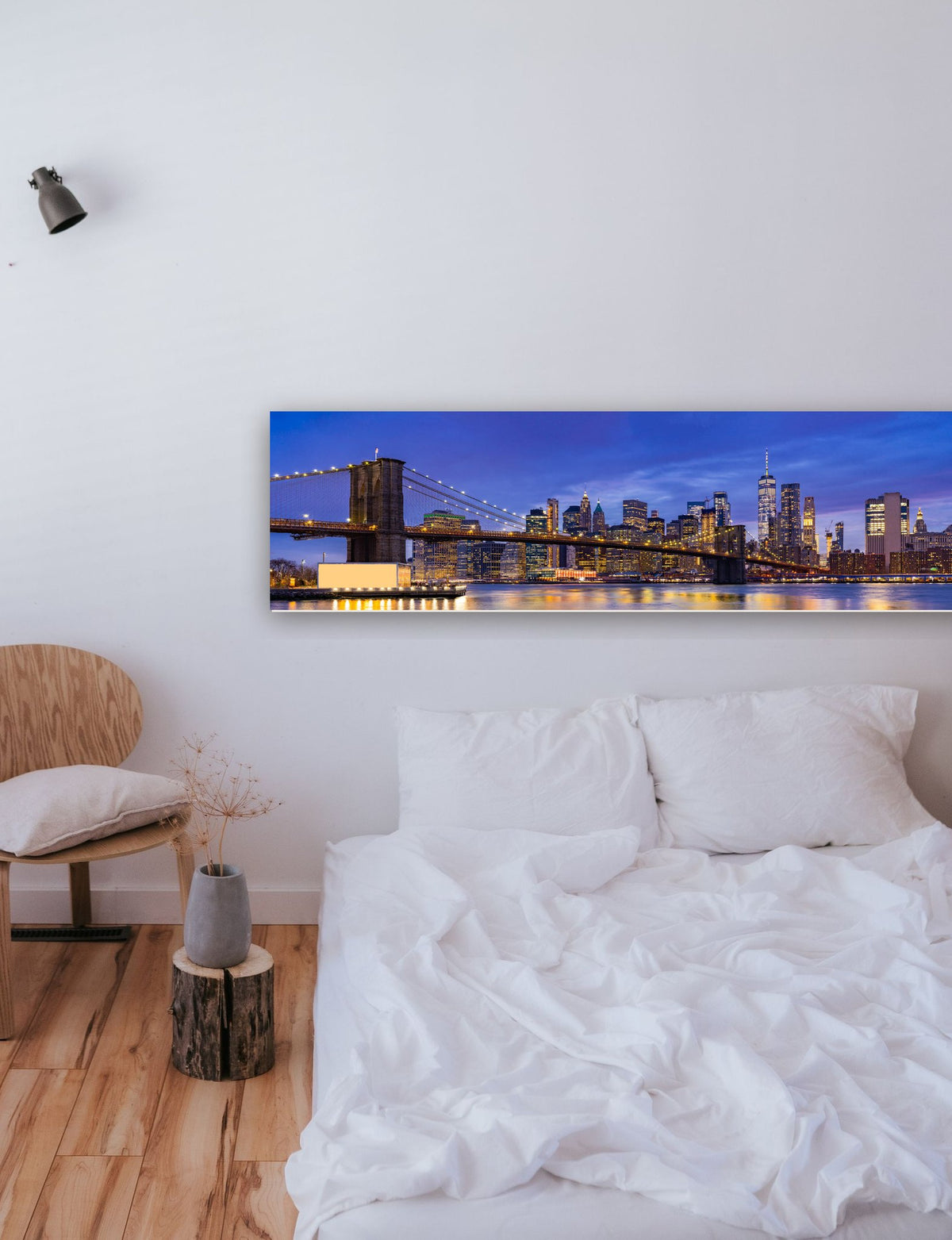 Manhattan, Ponte do Brooklyn, EUA na parede de um quarto