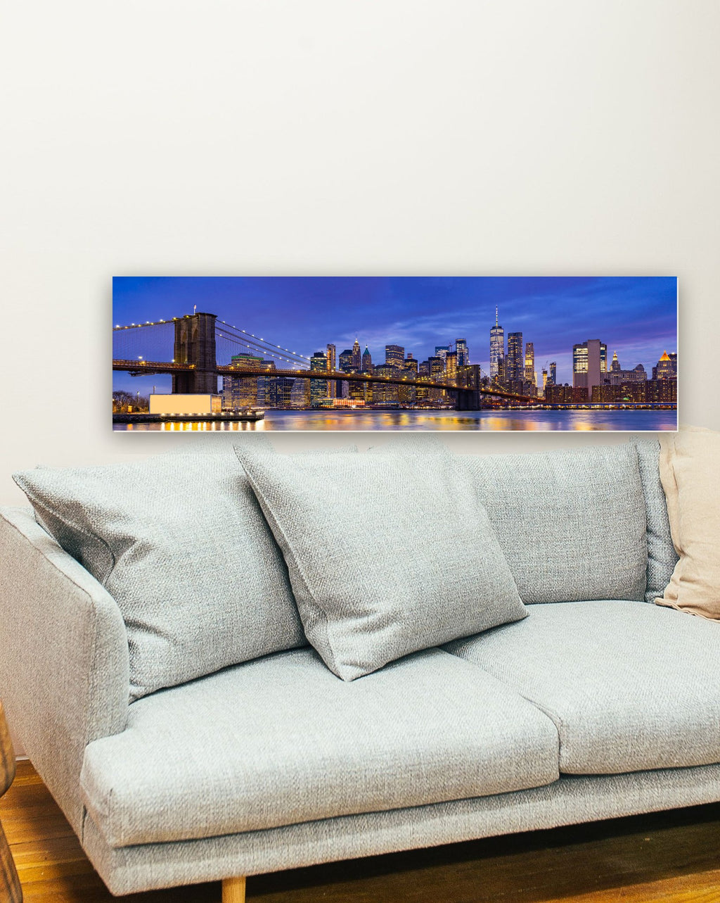 Manhattan, Ponte do Brooklyn, EUA na parede de uma sala