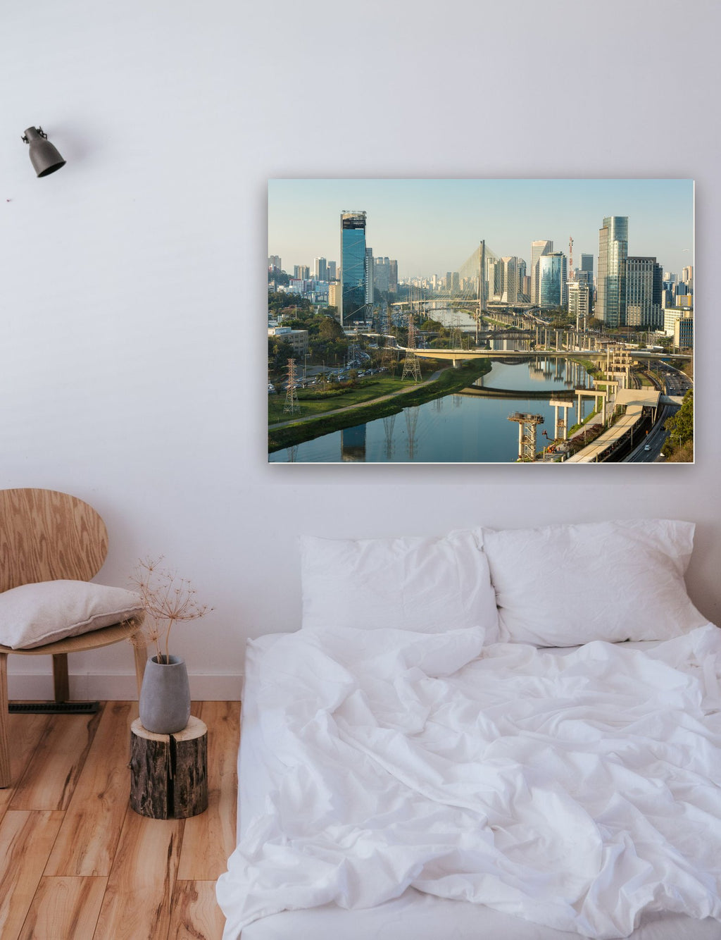 Marginal Pinheiros São Paulo na parede de um quarto