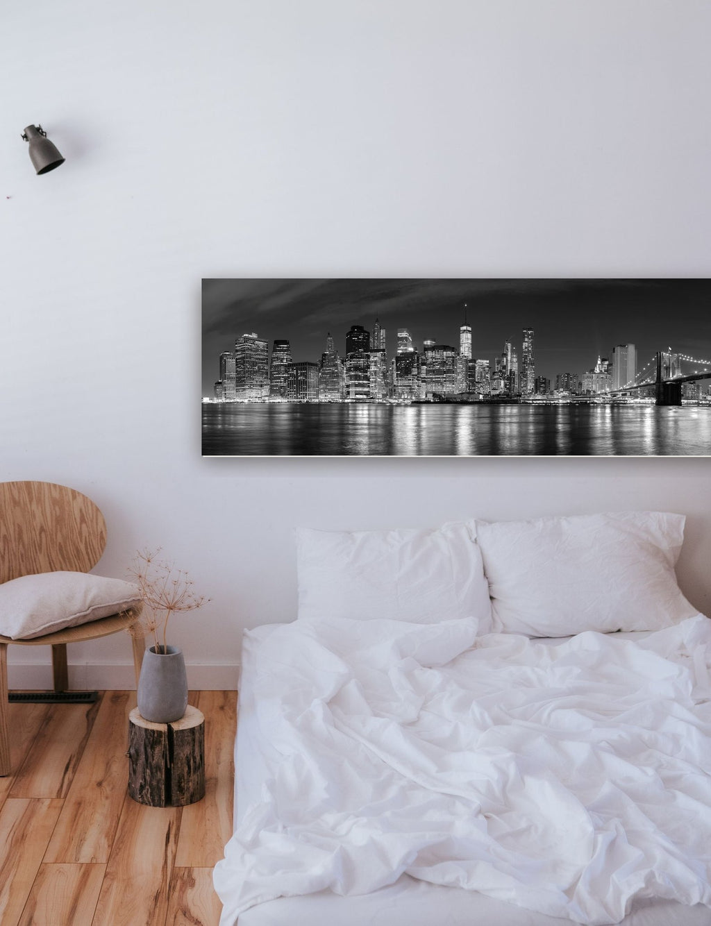 Nova York, EUA na parede de um quarto