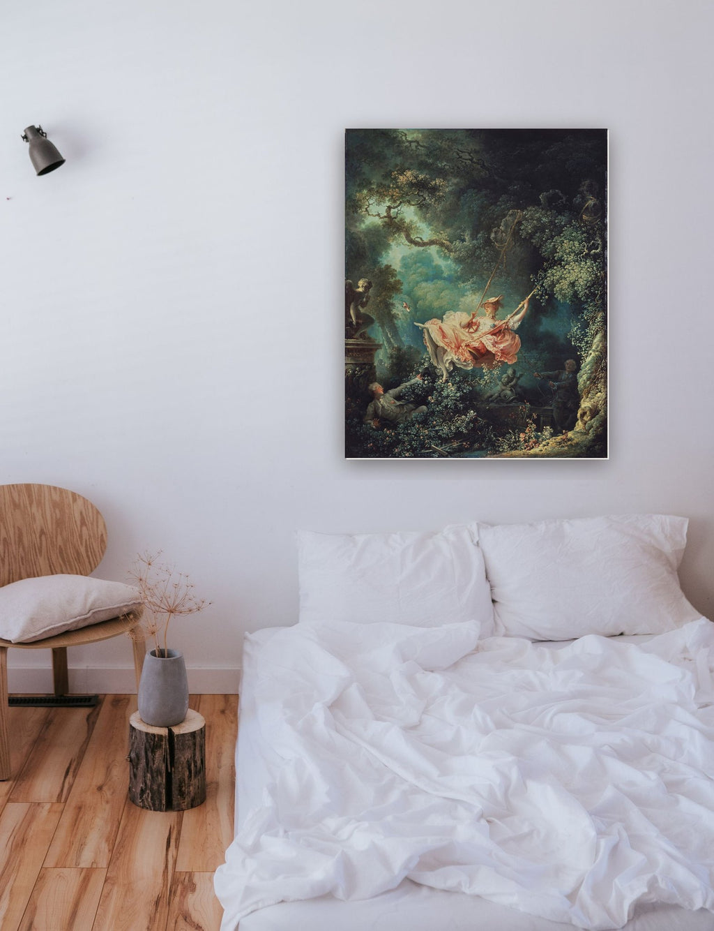 O Balanço de Jean Fragonard na parede de um quarto