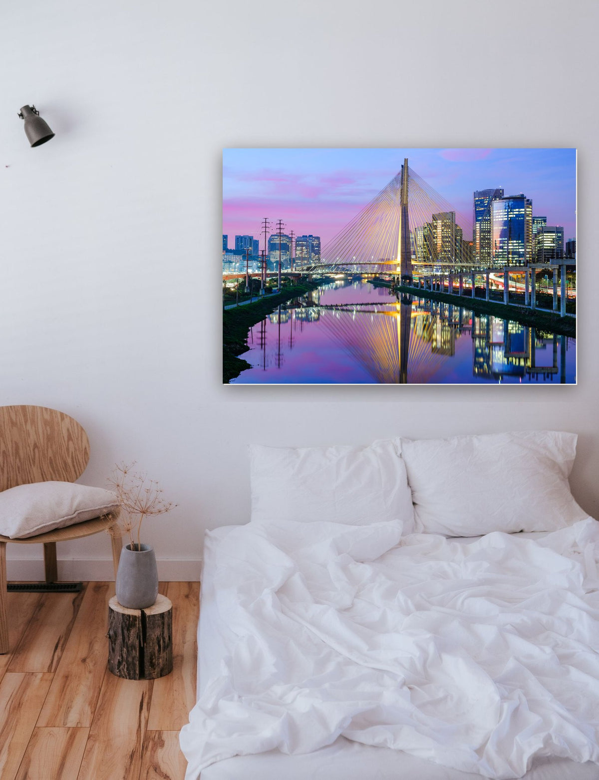 Ponte Estaiada de São Paulo - Brasil na parede de um quarto