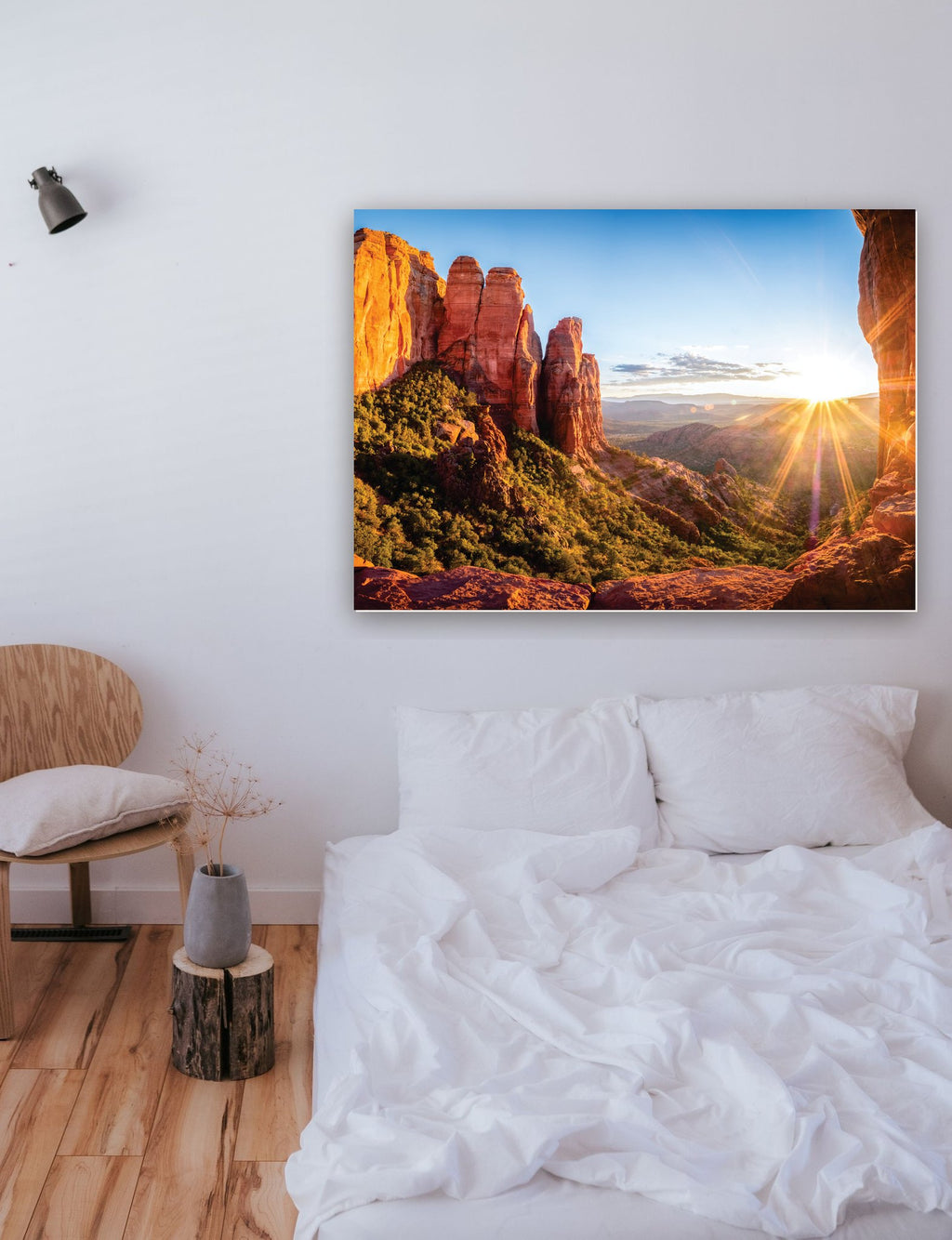 Pôr do sol em Sedona na parede de um quarto