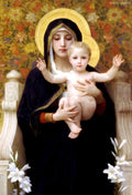 A Virgem dos Lírios (1899) de William Bouguereau