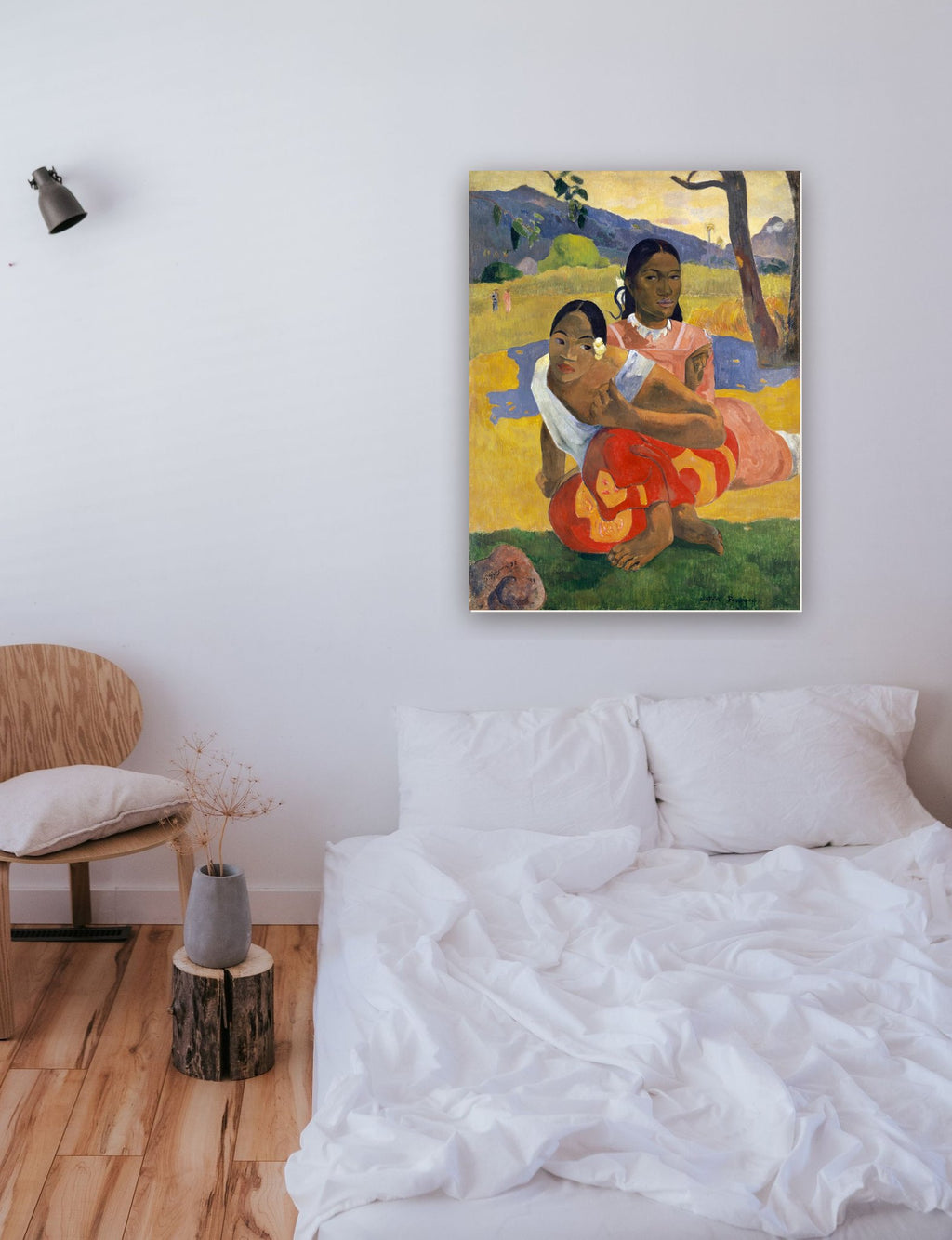 Quando Te Casarás? de Paul Gauguin na parede de um quarto