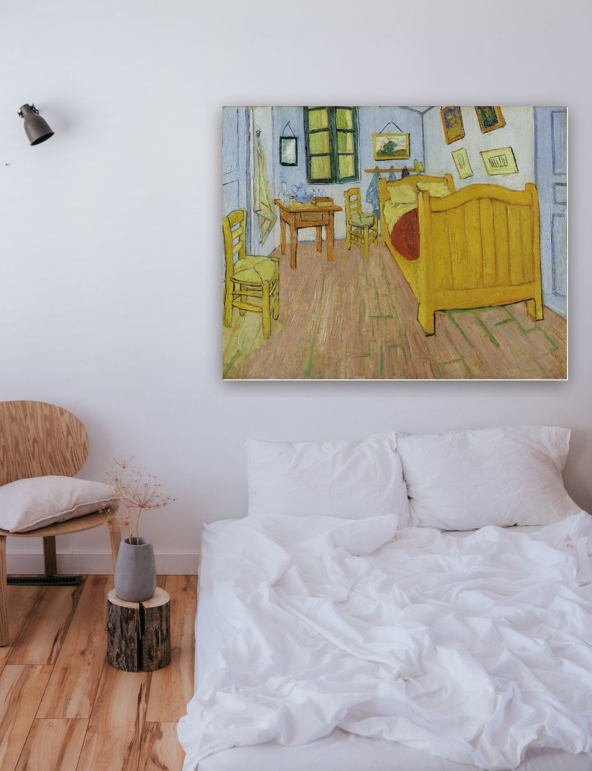 Quarto em Arles de Vincent van Gogh na parede de um quarto