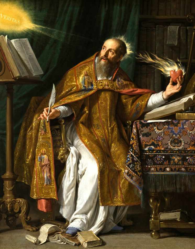 Santo Agostinho (1645) de Philippe de Champaigne